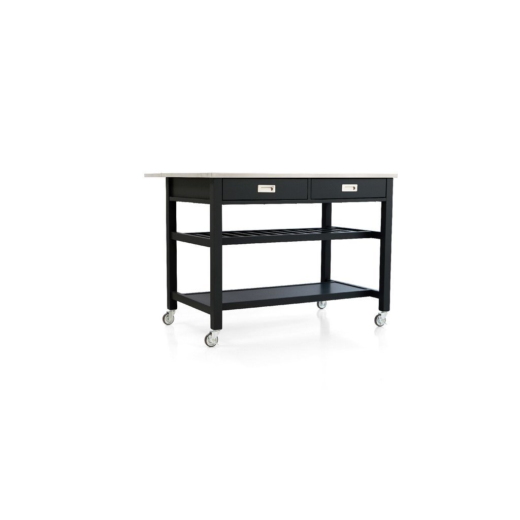stainless steel kitchen cart on wheels