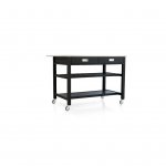 stainless steel kitchen cart on wheels