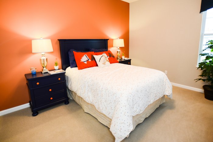 accent wall best bedroom colors