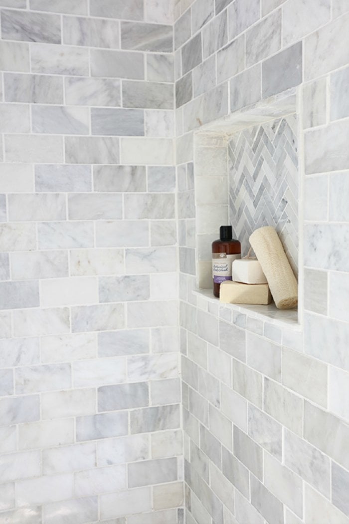before and after shower remodel