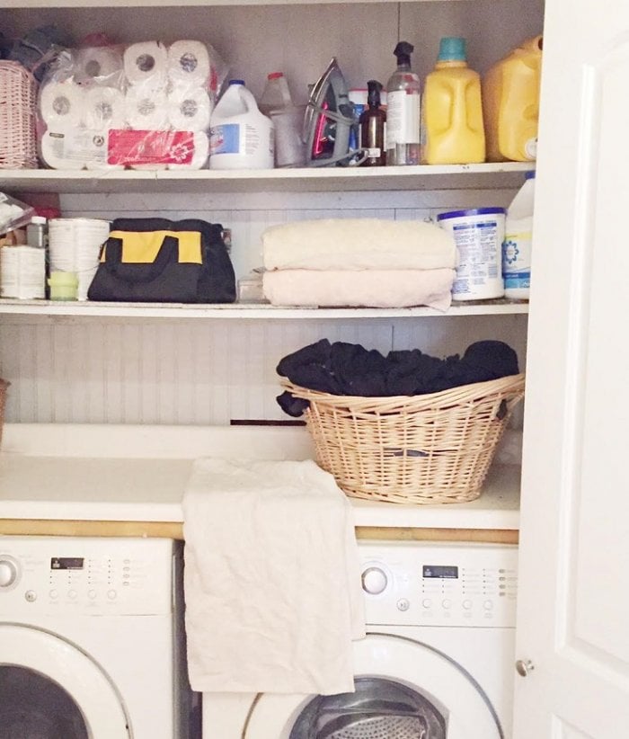 DIY Expert Courtney Allison's Laundry Room Refresh Before