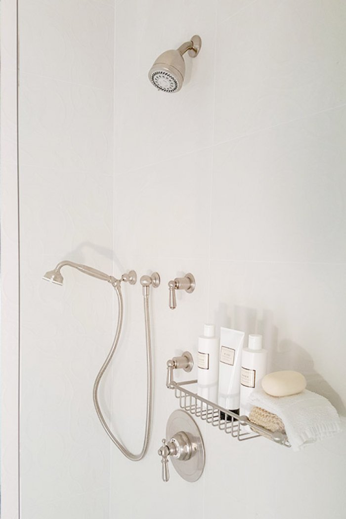 before and after shower remodel