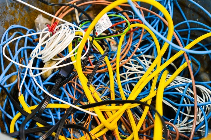 LAN and cable wires