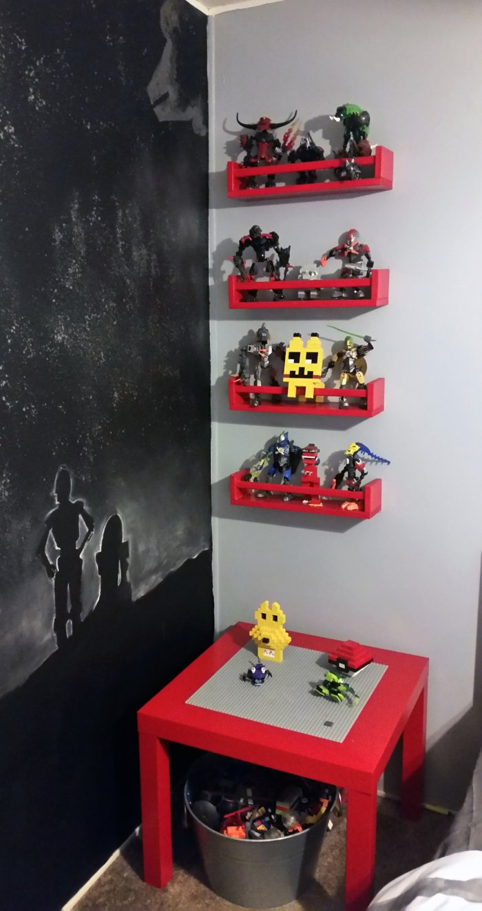 Star wars wall mural space droids