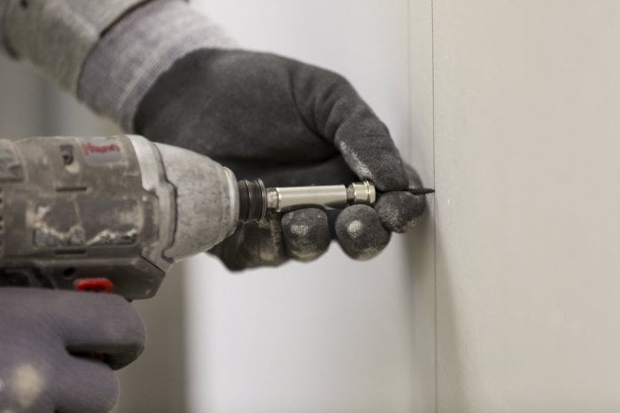 Closeup of drill