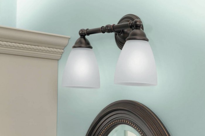 Moen bathroom light fixture