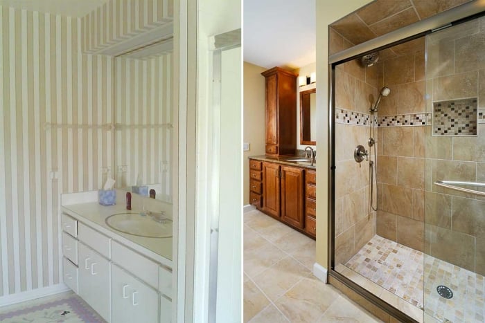 before and after remodeling
