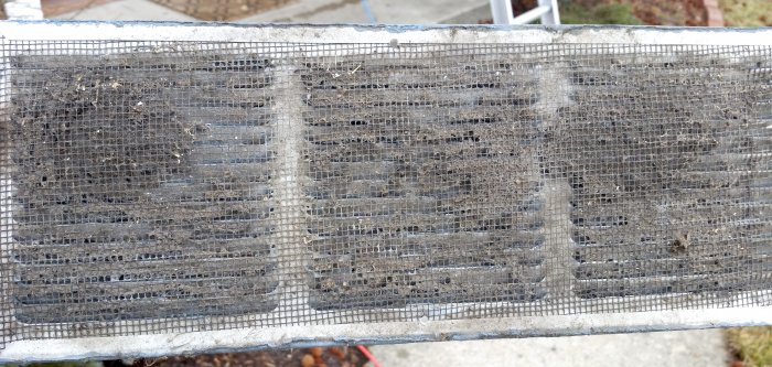 clogged roof soffit