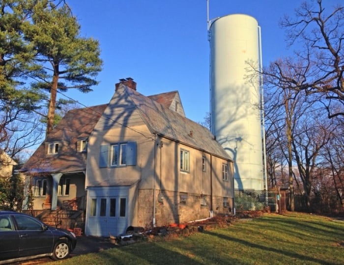 For the right price, there's a buyer for every home. Even if it has a water tower in the backyard. (Photo courtesy of Frances M., New York)