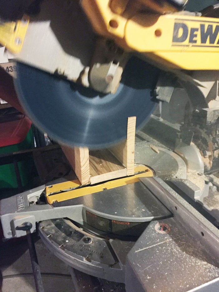 making DIY floating shelf