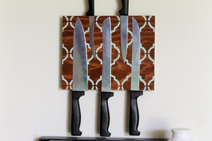 DIY knife block
