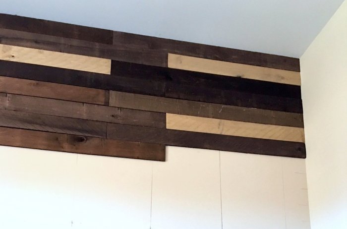 installing plank wall