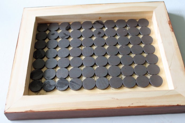 DIY knife block magnets