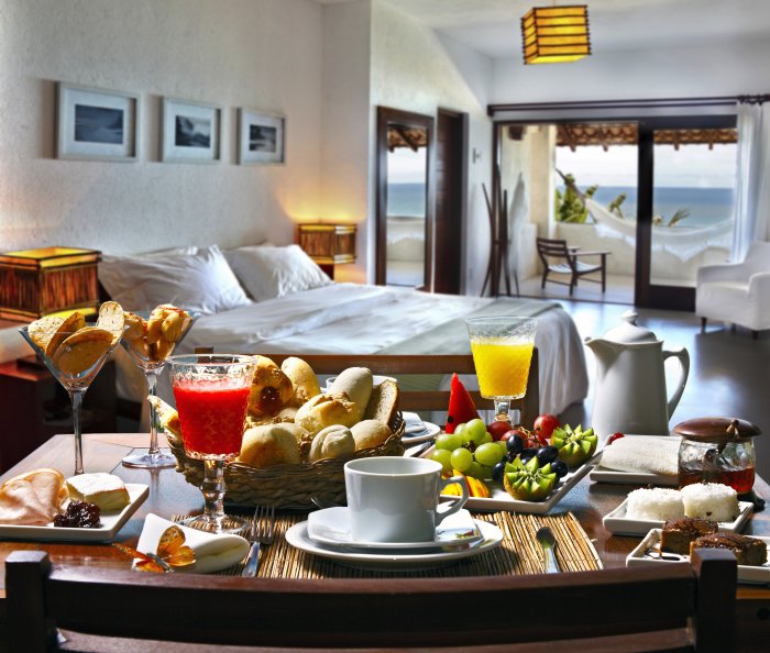A luxury bedroom