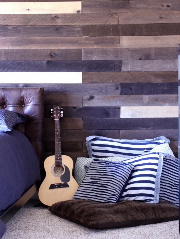 wood planked wall