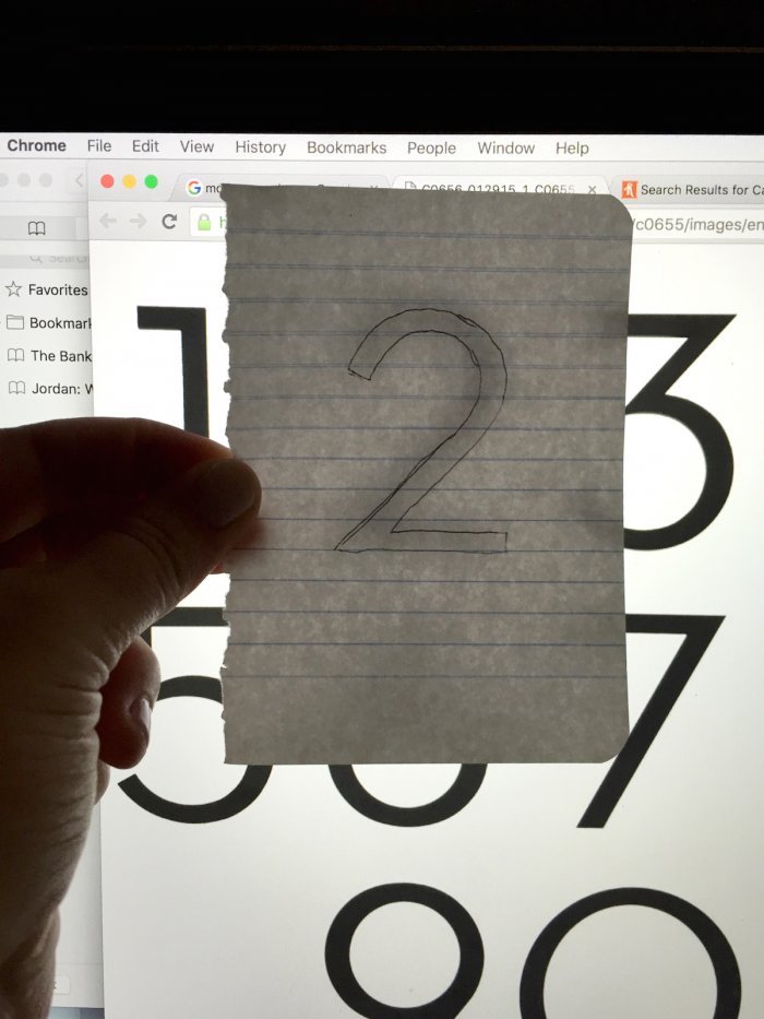 DIY number stencils