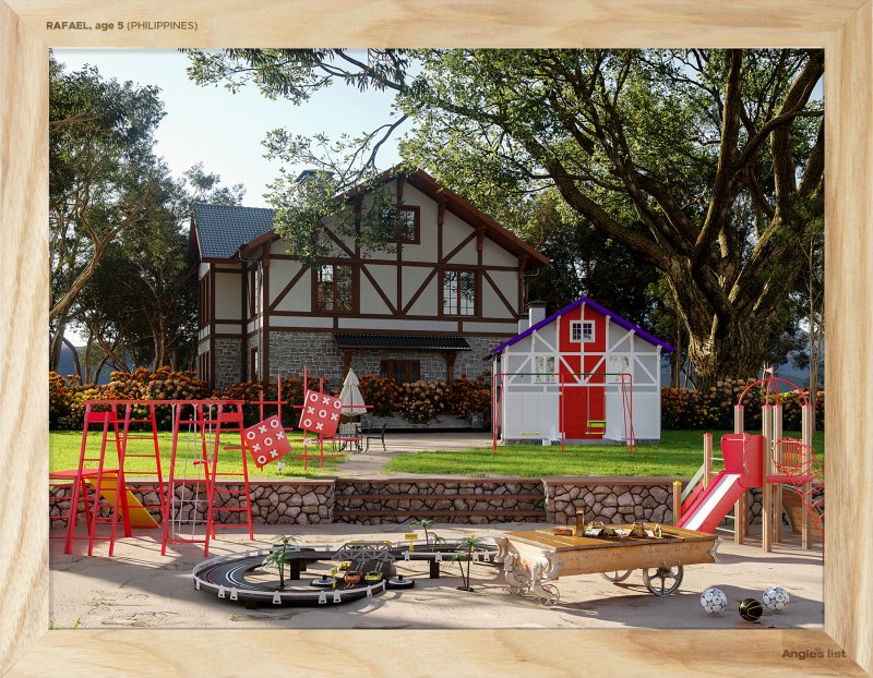 computer rendering of Rafael's backyard by a designer