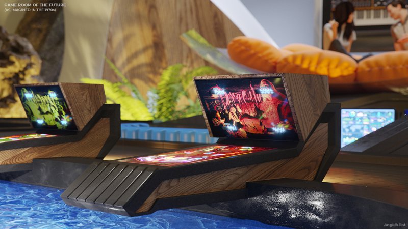 game room of the future - gaming console
