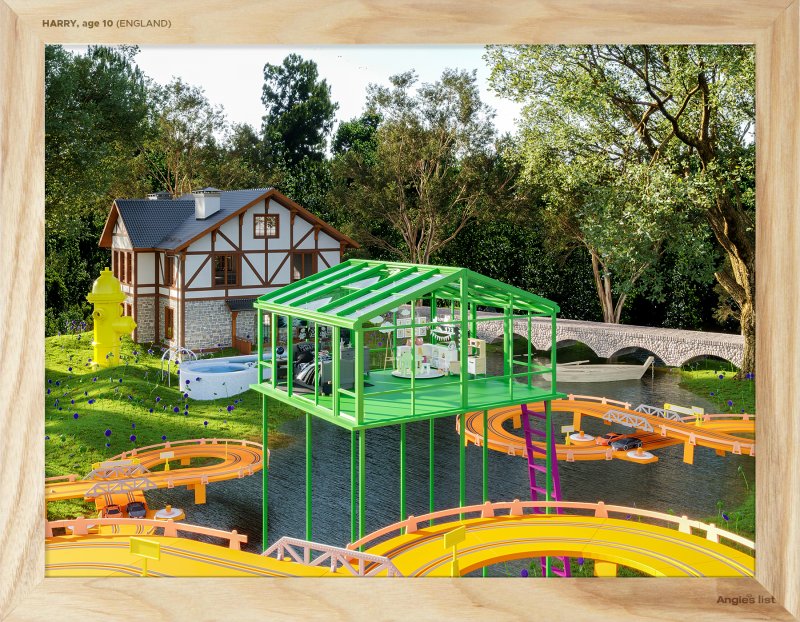 rendering of Harry's backyard