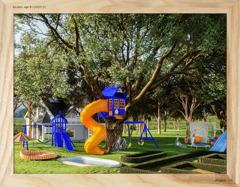 computer rendering of Ilias's backyard