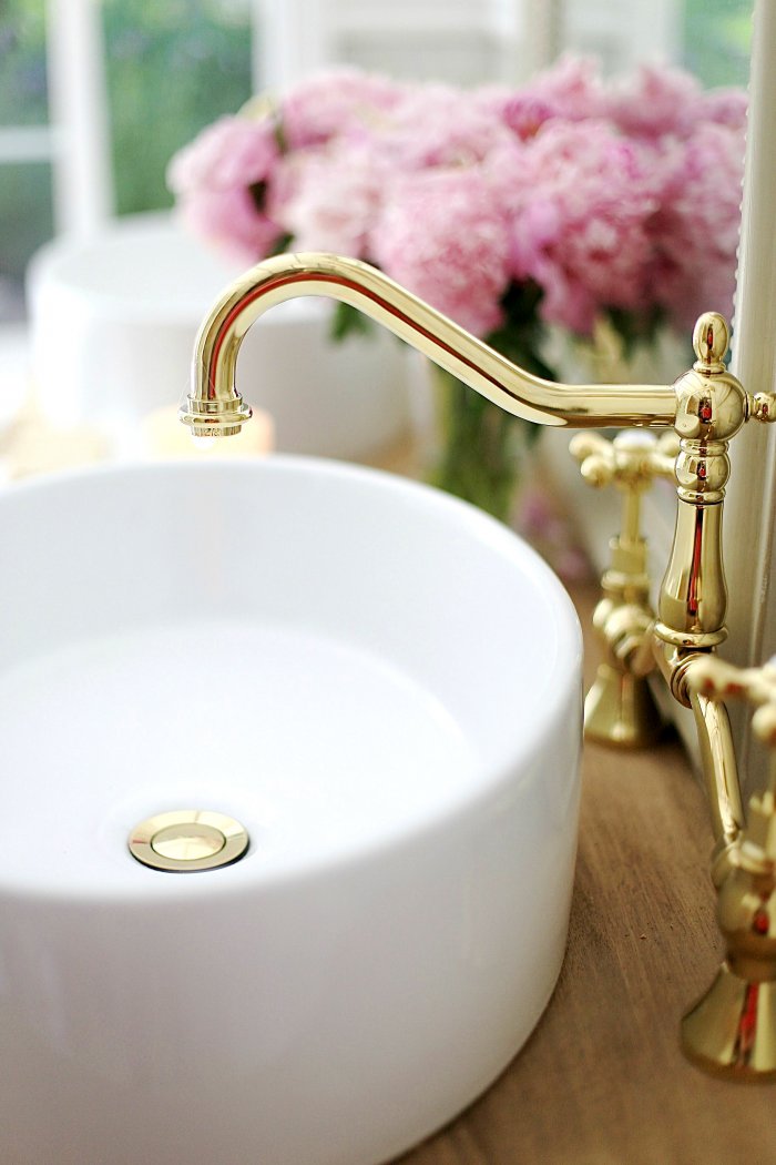 Make sure there are no leaks, and caulk any you find immediately. (Photo courtesy of Courtney A/The French Country Cottage)