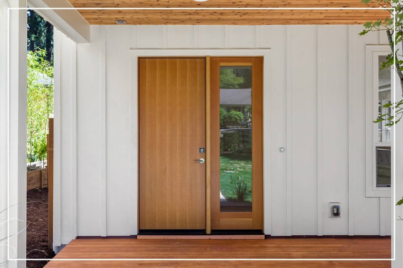 chestnut front door (Photo by hikesterson/iStock/Getty Images Plus via Getty Images)