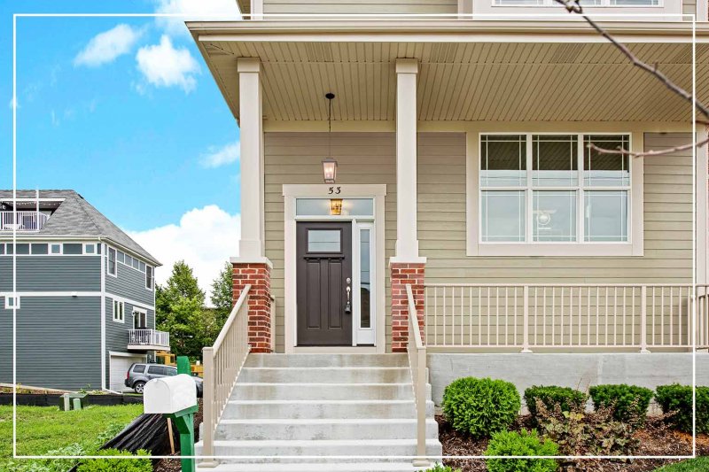 dark gray front door (Photo by PC Photography/iStock/Getty Images Plus via Getty Images)