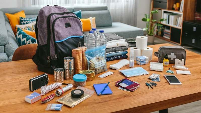 Emergency backpack on table (Photo by David Pereiras - stock.adobe.com)