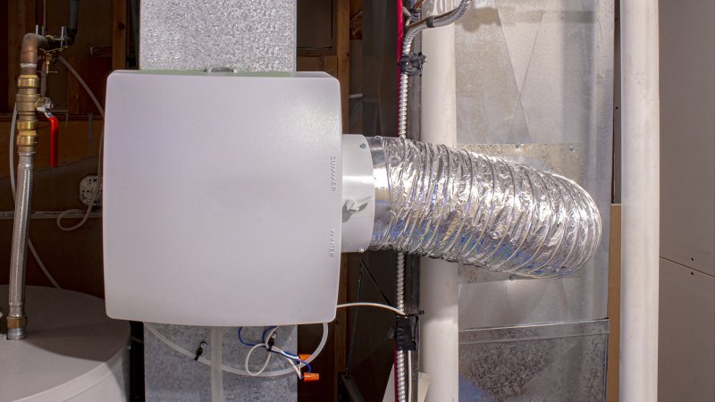 House humidifier on a return duct (Photo by oasisamuel - stock.adobe.com)