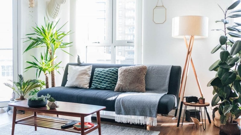A modern, bright and stylish living room (Photo by Oscar Wong/Moment via GettyImages)