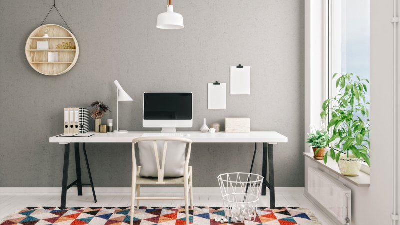 A modern, scandinavian style home office (Photo by imaginima/E+ via Getty Images)