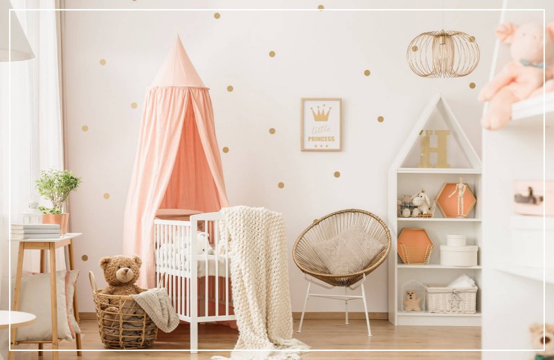 polka dot wall in kids bedroom (Photo by KatarzynaBialasiewicz / iStock via Getty Images)