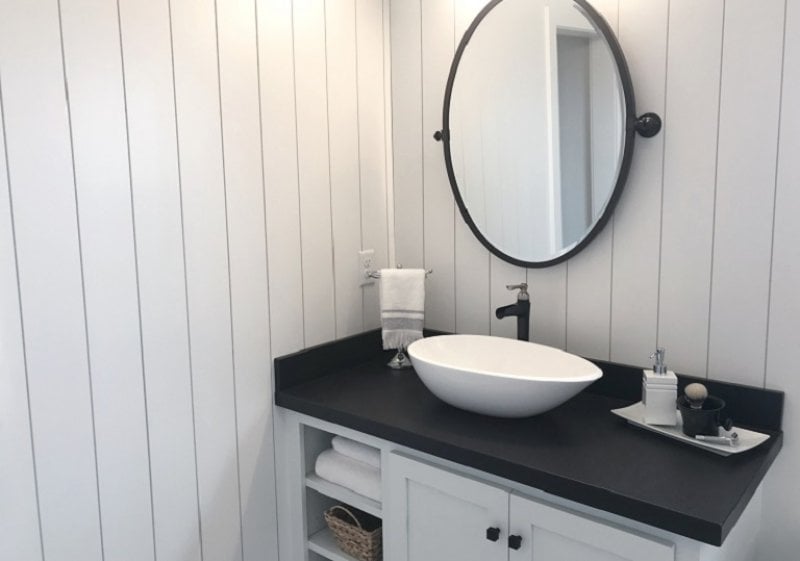 Shiplap bathroom (Photo by TriggerPhoto / iStock / Getty Images Plus / Getty Images)