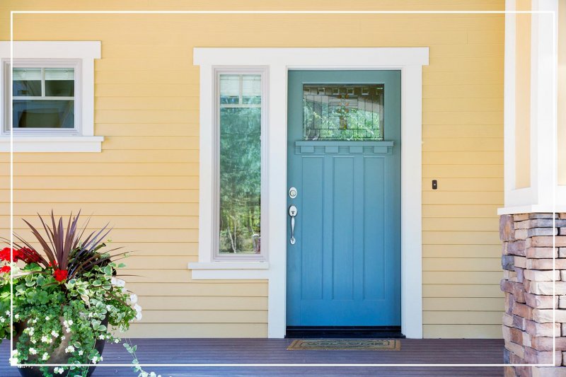 sky blue color door (Photo by dpproductions/iStock/Getty Images Plus via Getty Images)