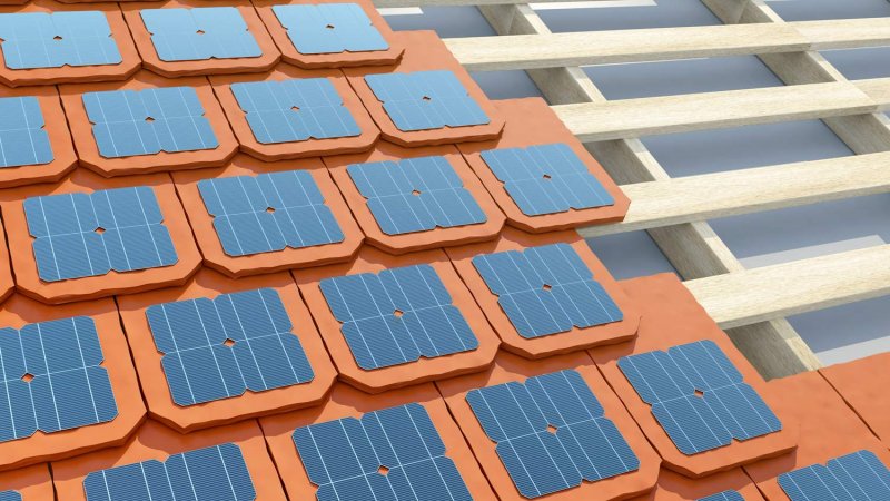 Solar shingles are layed on a roof (Photo by iaremenko - stock.adobe.com)