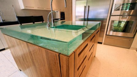 glass countertop