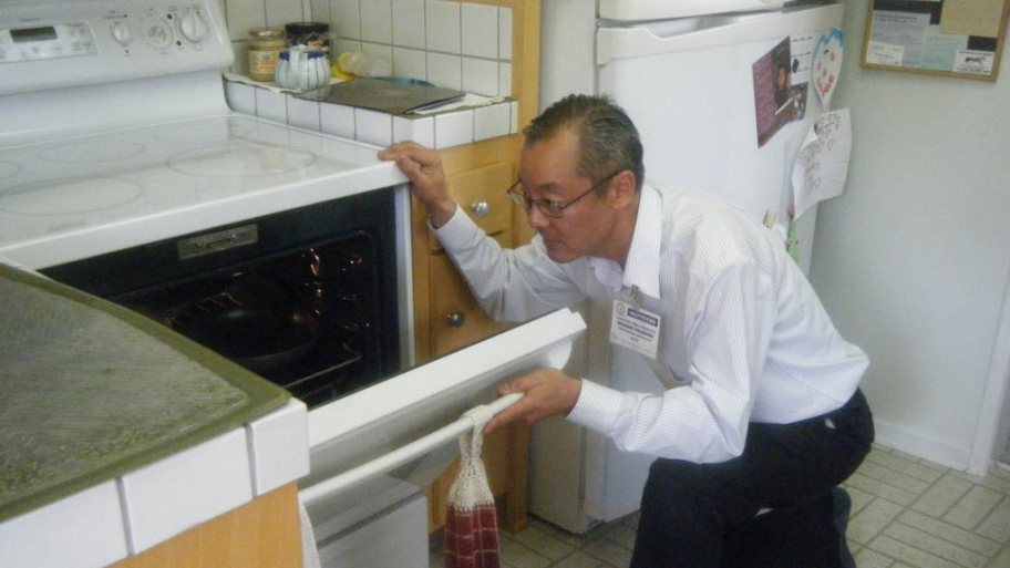 home inspection, oven