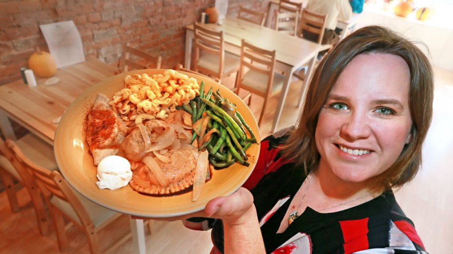 Pendleton, Indiana restaurant owner Jen Cheezum and Pierogi in a Pinch