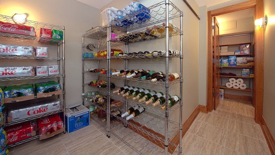 drink storage in the basement