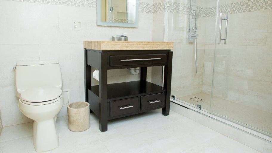 bathroom shower and floor tile