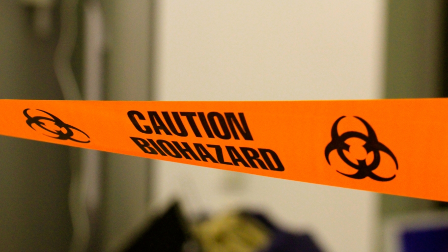 Biohazard tape