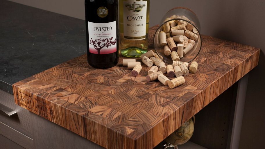 Butcher block countertop