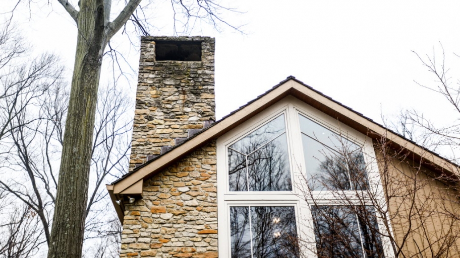 Stone chimney