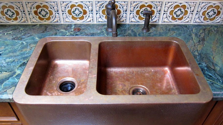 copper farmhouse sink