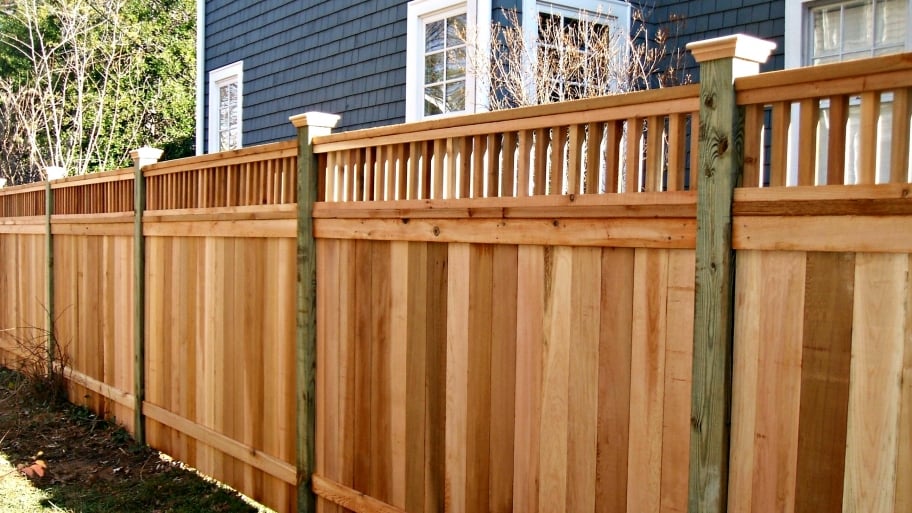 pine fence posts