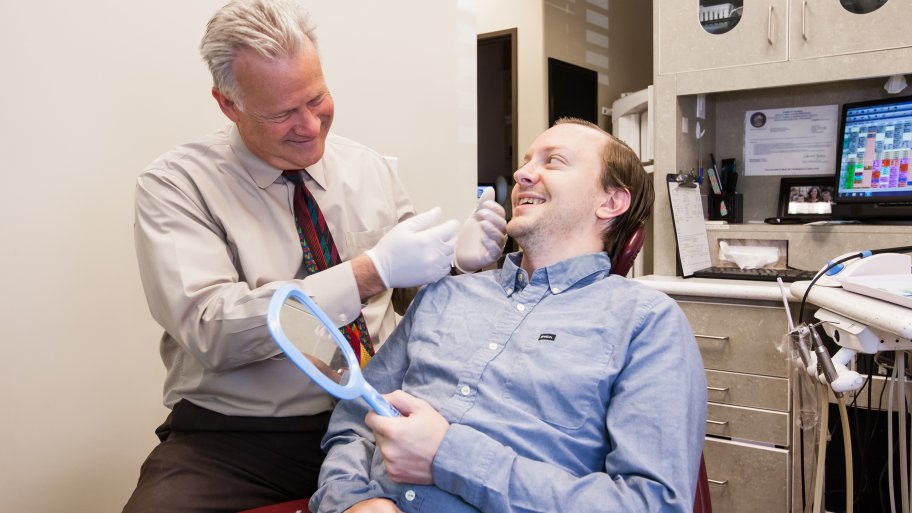 dentist meeting with patient