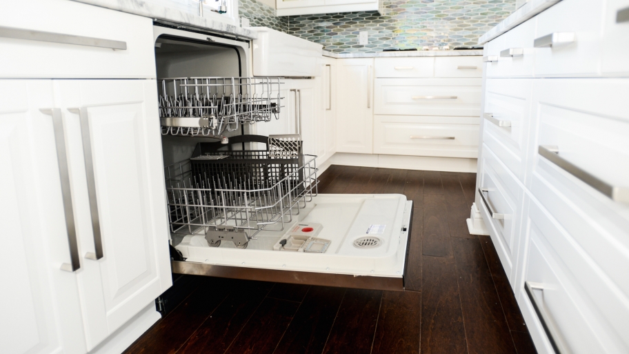 open dishwasher