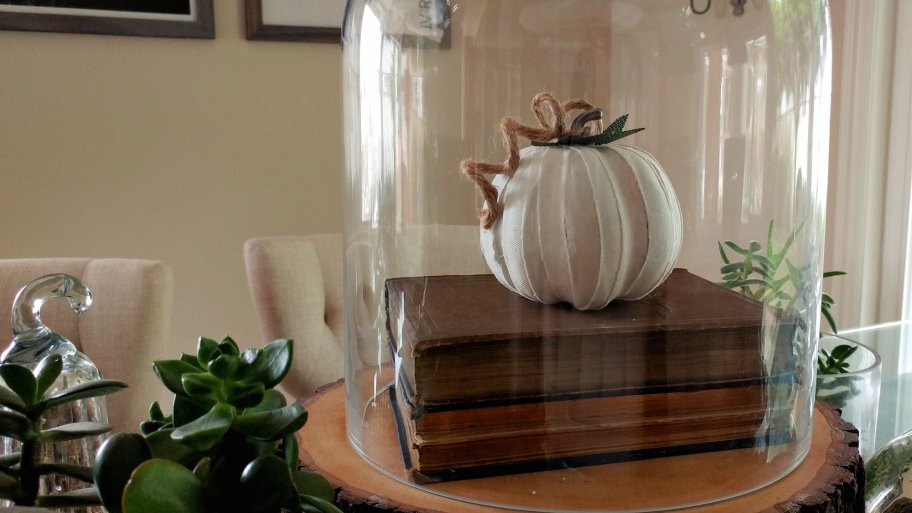 fabric pumpkin decor