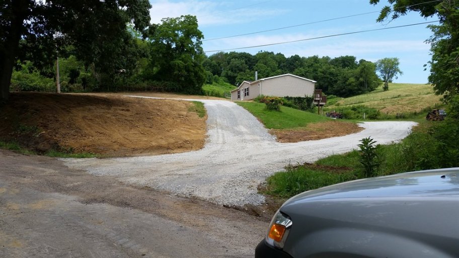 Gravel driveway