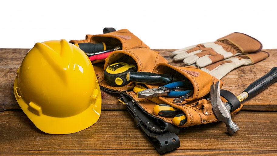 a handyman's toolbelt